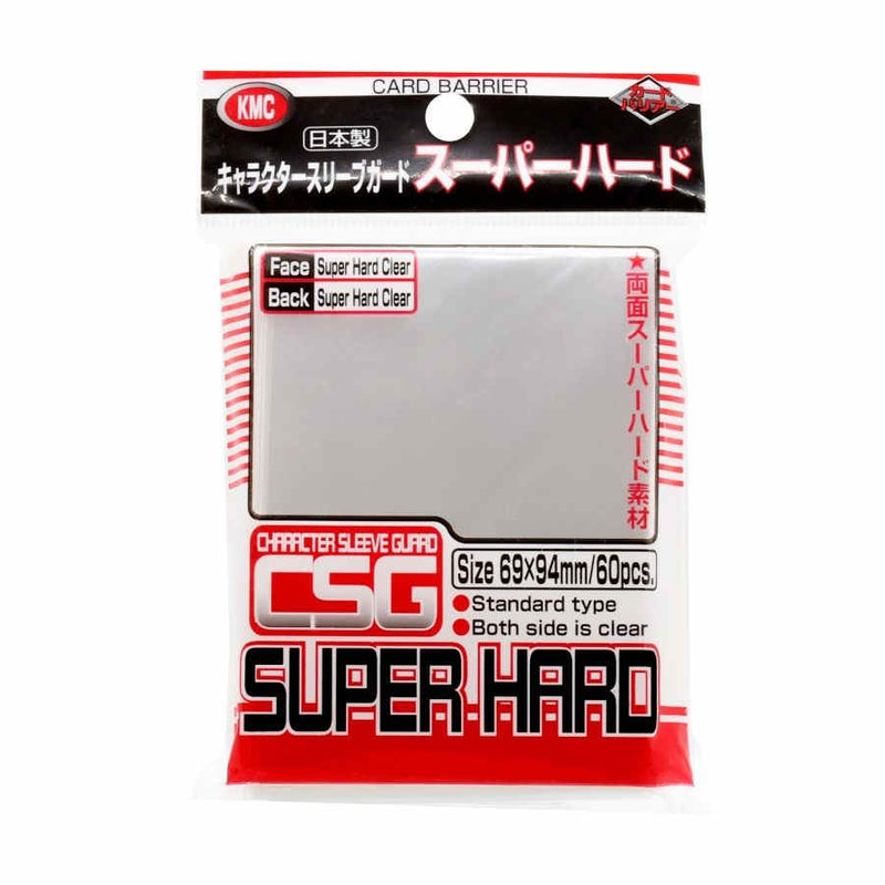 KMC Character Guard Super Hard Oversleeves (60 Count) - Clear