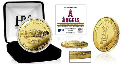 Highland Mint Los Angeles Angels Angel Stadium 24kt Gold Coin - Limited Edition /5,000
