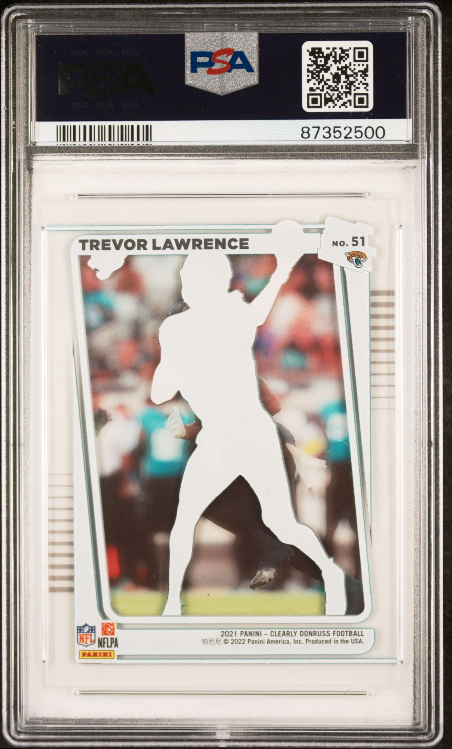 2021 Clearly Donruss #51 Trevor Lawrence PSA 9