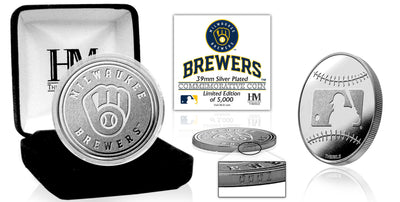 Highland Mint Milwaukee Brewers Silver Mint Coin - Limited Edition /5,000
