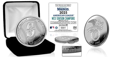 Highland Mint Seattle Mariners 2025 A.L. West Division Champions Silver Coin - Limited Edition /5,000