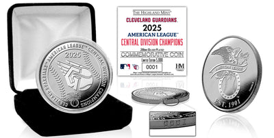 Highland Mint Cleveland Guardians 2025 A.L. Central Division Champions Silver Coin - Limited Edition /5,000