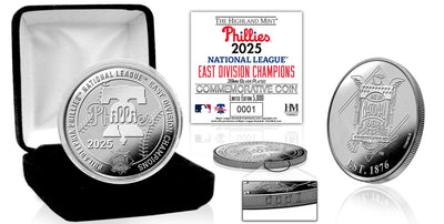 Highland Mint Philadelphia Phillies 2025 N.L. East Division Champions Silver Coin - Limited Edition /5,000