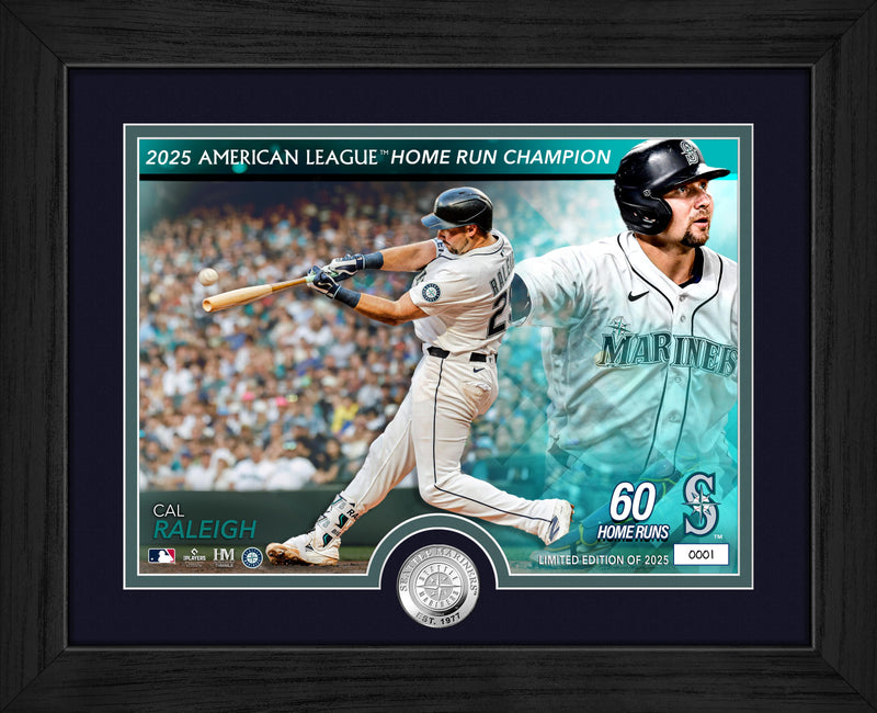 Highland Mint Cal Raleigh 2025 A.L. Home Run Champion Silver Coin Photo Mint - Limited Edition /2,025