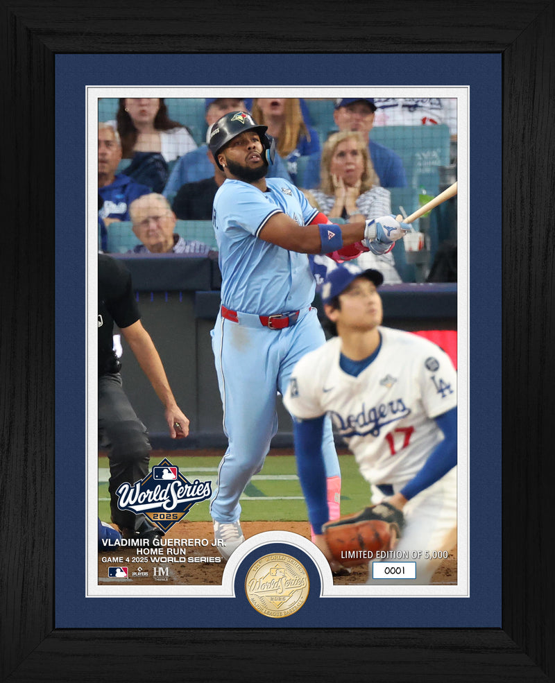 Highland Mint Vladimir Guerrero Jr. Home Run Game 4 2025 World Series Bronze Coin Photo Mint - Limited Edition /5000