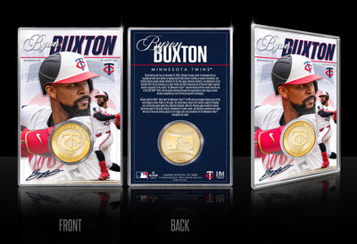 Highland Mint Byron Buxton Minnesota Twins Bronze Coin Acrylic Holder - Limited Edition /5,000