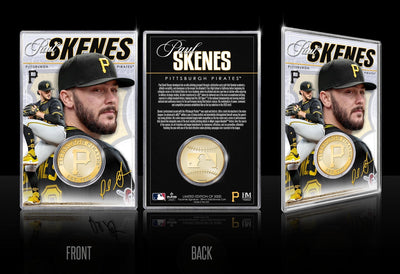 Highland Mint Paul Skenes Pittsburgh Pirates Bronze Coin Acrylic Holder - Limited Edition /5,000