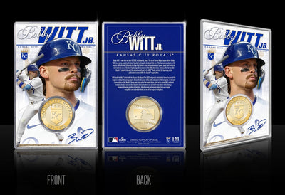 Highland Mint Bobby Witt Jr. Kansas City Royals Bronze Coin Acrylic Holder - Limited Edition /5,000