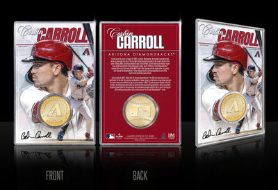 Highland Mint Corbin Carroll Arizona Diamondbacks Bronze Coin Acrylic Holder - Limited Edition /5,000