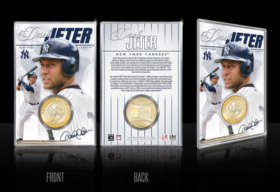 Highland Mint Derek Jeter New York Yankees Bronze Coin Acrylic Holder - Limited Edition /5,000