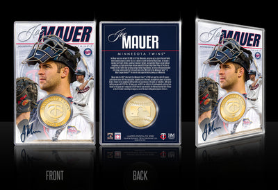 Highland Mint Joe Mauer Minnesota Twins Bronze Coin Acrylic Holder - Limited Edition /5,000