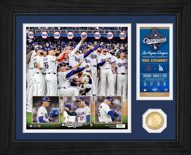 Highland Mint Los Angeles Dodgers 2025 World Series Champions Ring Ceremony Bronze Coin Photo Mint - Limited Edition /20