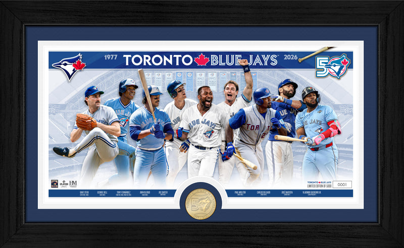 Highland Mint Toronto Blue Jays 50th Season Alumni Bronze Coin Photo Mint - Limited Edition /5,000