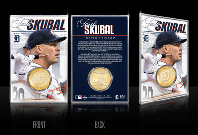 Highland Mint Tarik Skubal Detroit Tigers Bronze Coin Acrylic Card - Limited Edition /5,000
