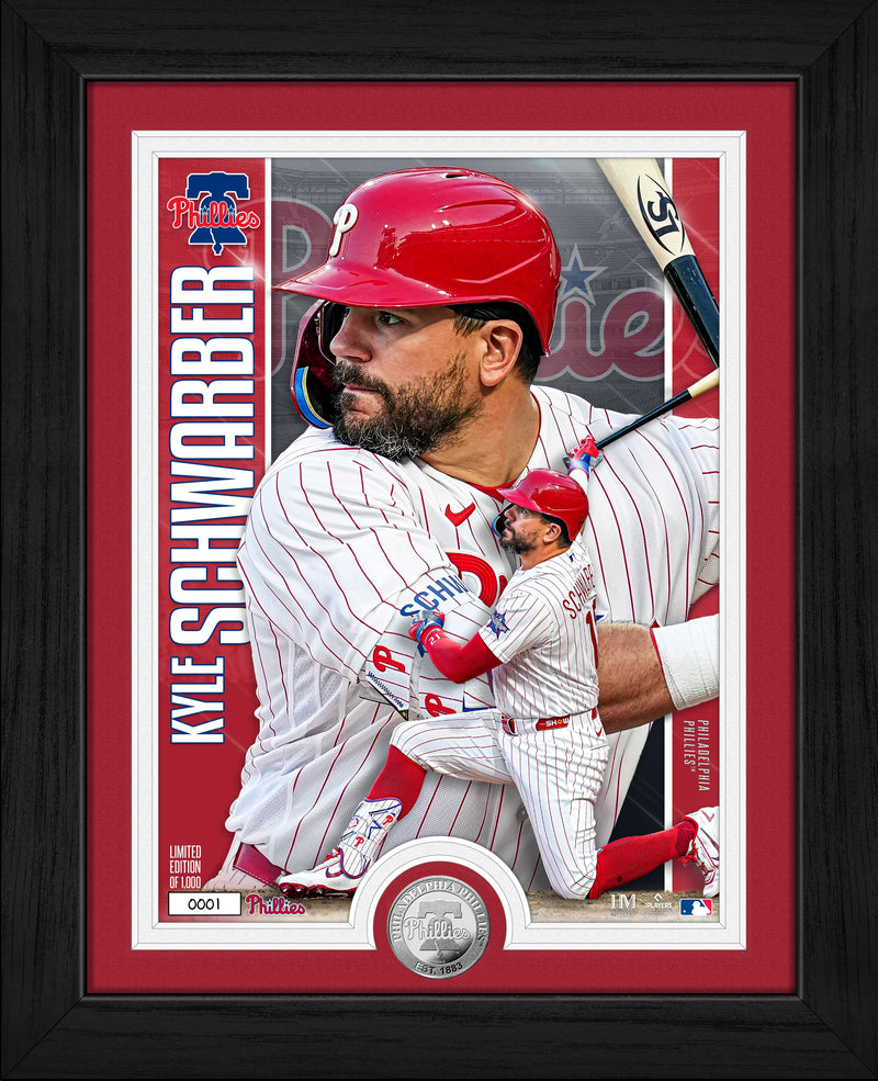 Highland Mint Kyle Schwarber Philadelphia Phillies Silver Coin Photo Mint - Limited Edition /1,000