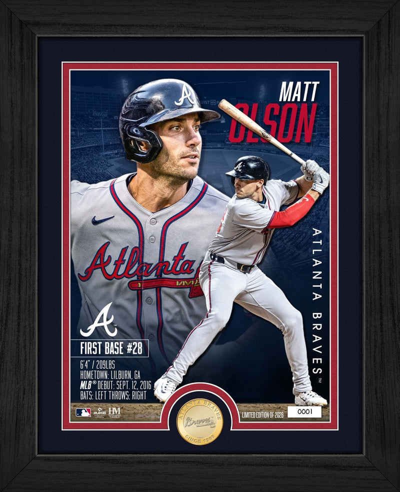 Highland Mint Matt Olson Atlanta Braves Bronze Coin Photo Mint - Limited Edition /2,026