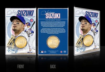 Highland Mint Seiya Suzuki Chicago Cubs Bronze Coin Acrylic Holder - Limited Edition /5,000