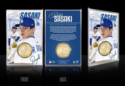 Highland Mint Roki Sasaki Los Angeles Dodgers Bronze Coin Acrylic Holder - Limited Edition /5,000