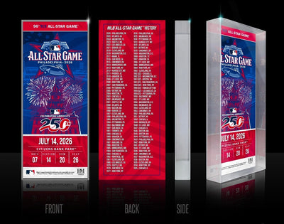 Highland Mint 2026 MLB All-Star Game 3D Ticket BlocKart - Philadelphia Citizens Bank Park