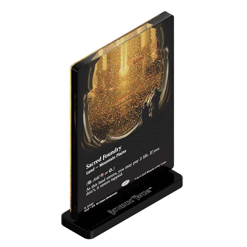 Gatherers' Tavern Magic: The Gathering Edge of Eternities Sacred Foundry Slab Standee