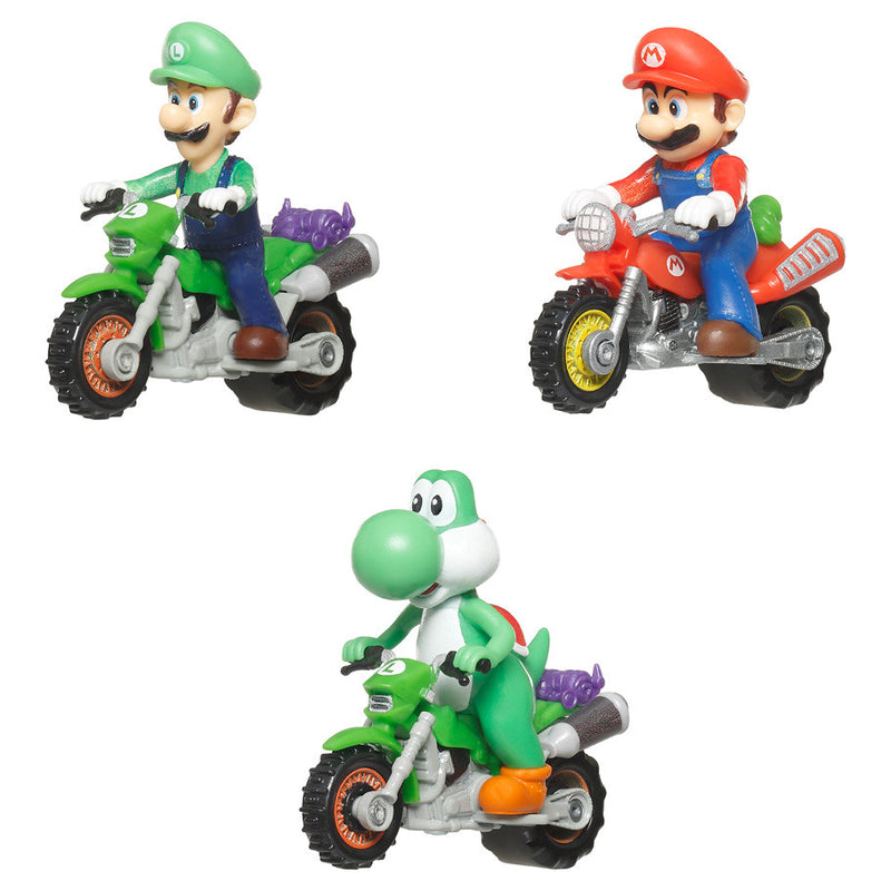 Hot Wheels Mario Kart Project Santa Die-Cast Motorcycle (1:64 Scale)