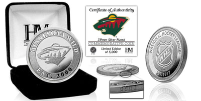 Highland Mint Minnesota Wild Silver Mint Coin - Limited Edition /5,000
