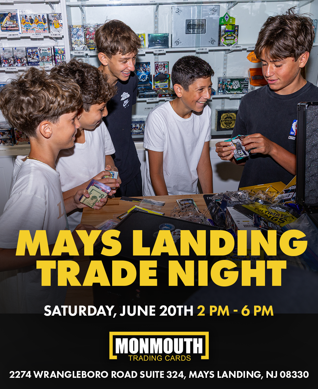 Sports Card Trade Night in New Jersey | Monmouth Cards, Mays Landing Trade Day