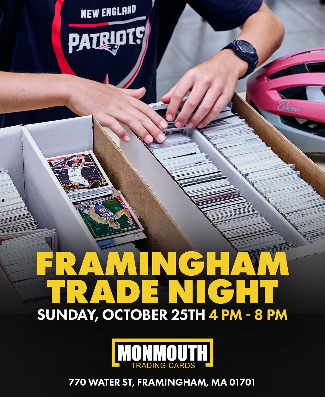 Sports Card Trade Night in Massachusetts | Monmouth Cards,Framingham Trade Day