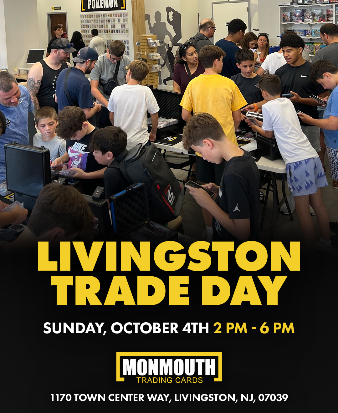 Sports Card Trade Night in New Jersey | Monmouth Cards, Livingston Trade Day