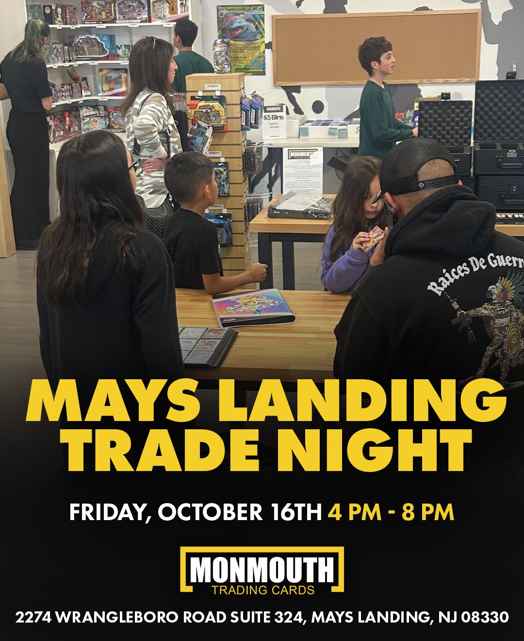 Sports Card Trade Night in New Jersey | Monmouth Cards, Mays Landing Trade Day