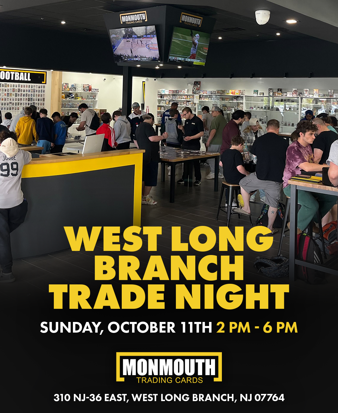Sports Card Trade Night in New Jersey | Monmouth Cards, West Long Branch Trade Day