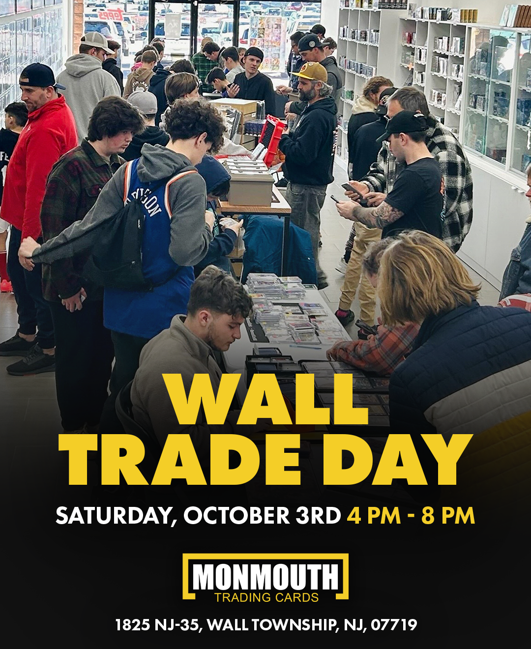 Sports Card Trade Night in New Jersey | Monmouth Cards, Wall Trade Day