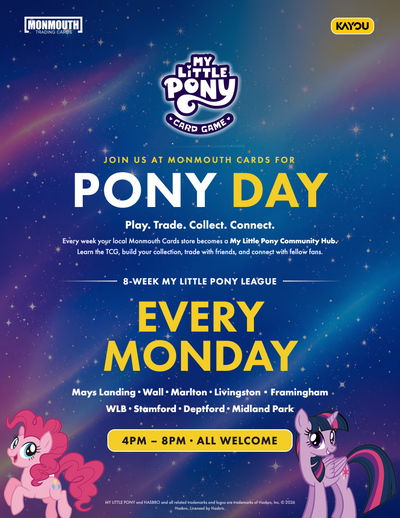 My Little Mondays | Pony Day at Monmouth Cards: A My Little Pony Community Hub