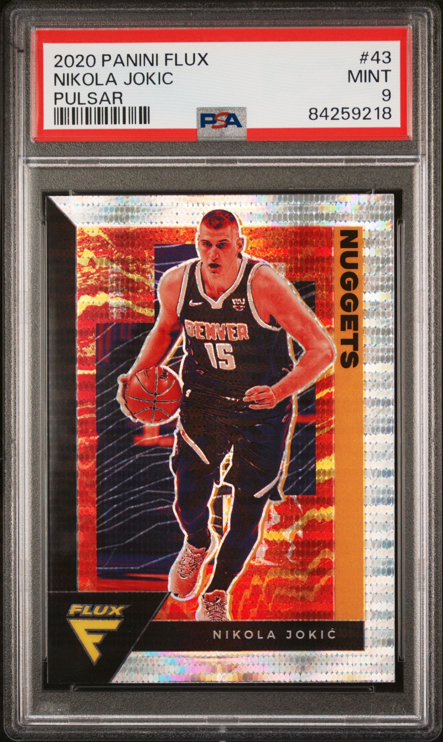 2020 Panini Flux #43 Nikola Jokic Factory Pulsar PSA 9