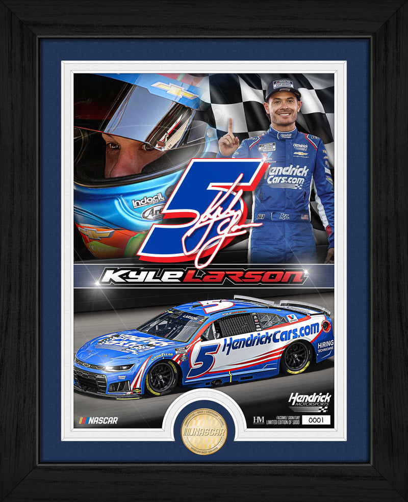 Highland Mint Kyle Larson Hendrick Motorsports Bronze Coin Photo Mint - Limited Edition /5,000