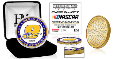Highland Mint Chase Elliott Hendrick Motorsports Bronze Coin - Limited Edition /5,000