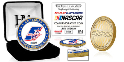 Highland Mint Kyle Larson Hendrick Motorsports No. 5 Bronze Color Coin - Limited Edition /5,000