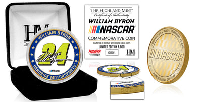 Highland Mint William Byron Hendrick Motorsports Bronze Color Coin - Limited Edition /5,000