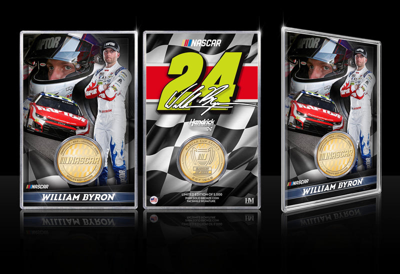 Highland Mint William Byron Hendrick Motorsports Bronze Coin Card - Limited Edition /5,000