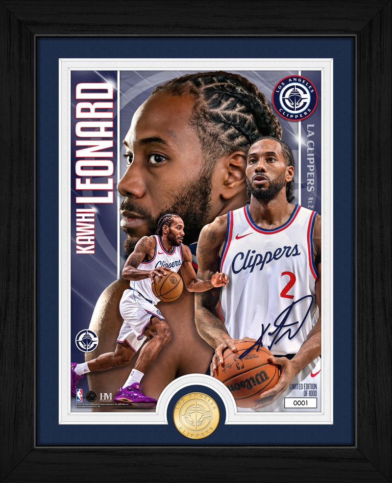 Highland Mint Kawhi Leonard Los Angeles Clippers Bronze Coin Artist Proof Photo Mint - Limited Edition /1,000