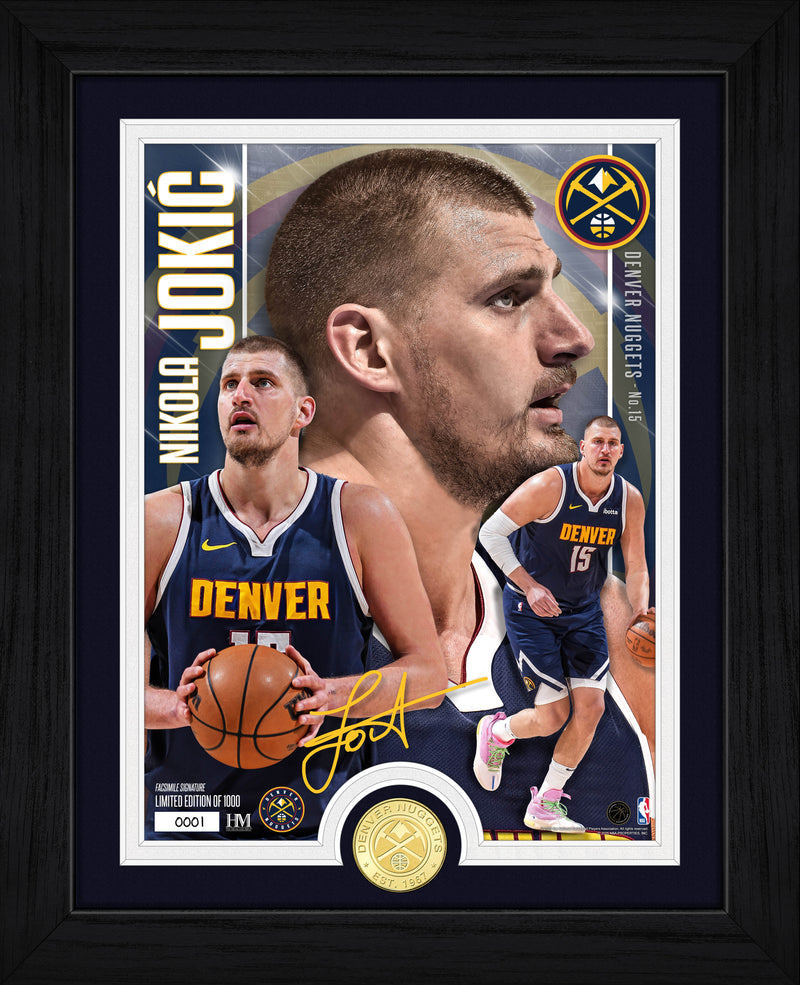 Highland Mint Nikola Jokić Denver Nuggets Bronze Coin Artist Proof Photo Mint - Limited Edition /1,000