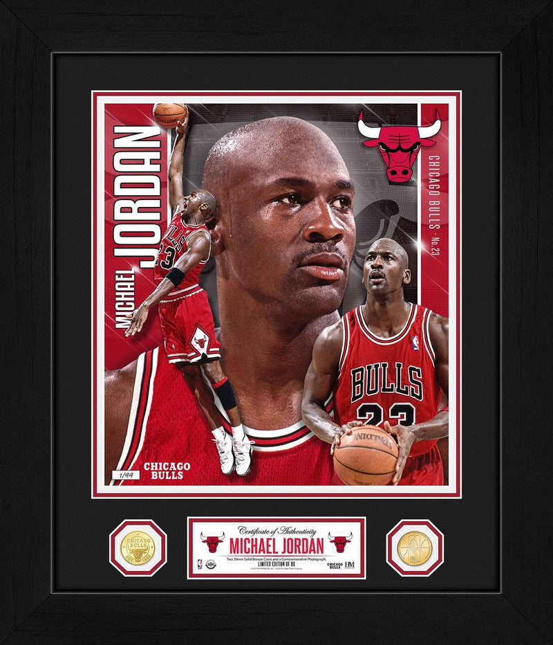 Highland Mint Michael Jordan Chicago Bulls Bronze Coin Photo Mint - Special Edition
