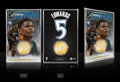 Highland Mint Anthony Edwards Minnesota Timberwolves Bronze Acrylic Coin Holder - Limited Edition /5,000
