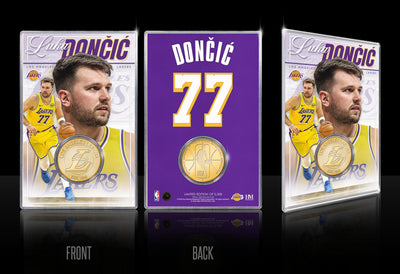 Highland Mint Los Angeles Lakers Luka Dončić Bronze Coin Card - Limited Edition /5,000