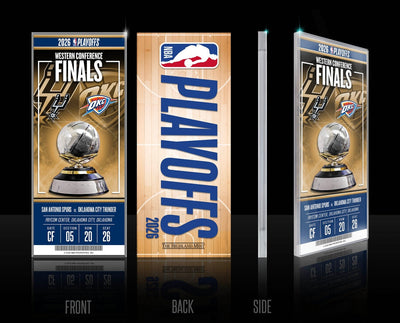 Highland Mint Oklahoma City Thunder 2026 NBA Western Conference Final Commemorative Acrylic Ticket
