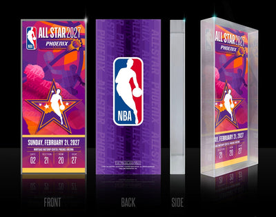 Highland Mint 2027 NBA All-Star Game 3D Acrylic Ticket BlocKart