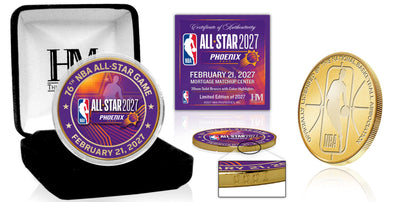 Highland Mint 2027 NBA All-Star Game Bronze Color Coin - Limited Edition /2,027