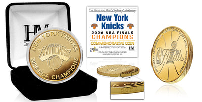 Highland Mint New York Knicks 2026 NBA Champions Gold Plated Coin - Limited Edition /2,026