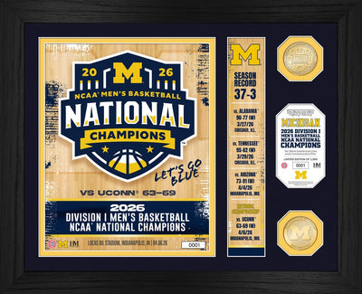 Highland Mint Michigan Wolverines 2026 NCAA Basketball Champions Bronze Coin Photo Mint - Limited Edition /5,000