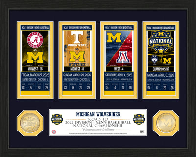 Highland Mint Michigan Wolverines 2026 NCAA Basketball Championship Bronze Coin Photo Mint